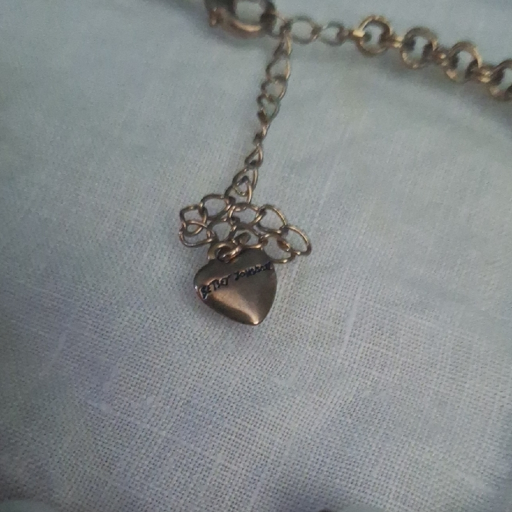 Betsey Johnson Pink and Gold Statement Necklace - Picture 3 of 5